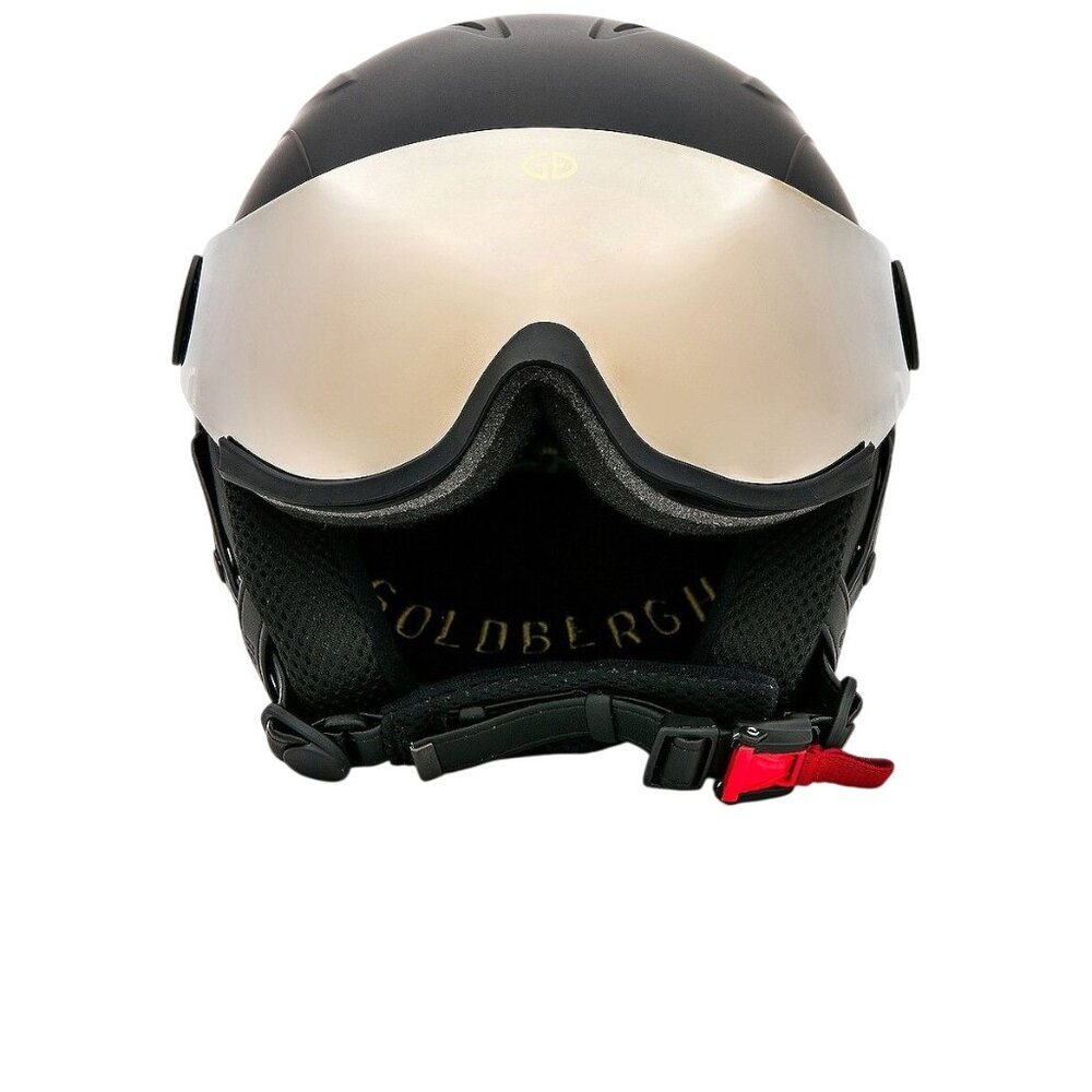Goldbergh Black Helmet with Gold Visor